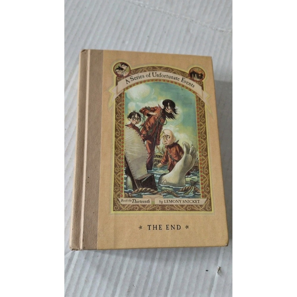 hardcover first edition copy The End final book "A Series of Unfortunate Events"